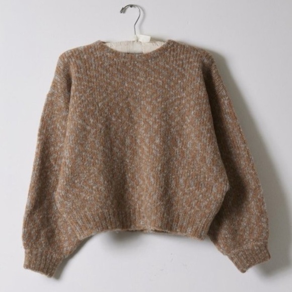 Atelier Delphine Balloon Sleeve Sweater, Bambi Melange Baby Alpaca XS/S - Picture 4 of 8